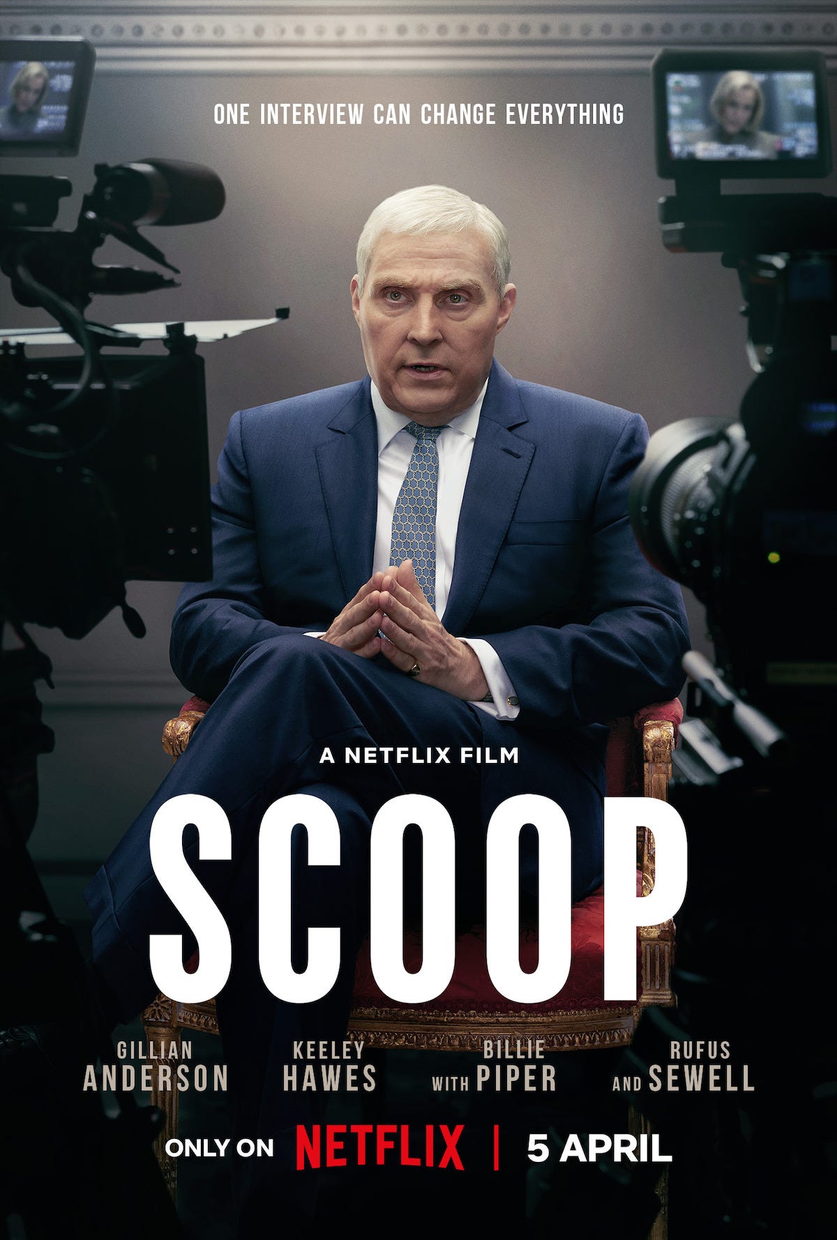 Scoop Movie 2024: Cast, Release Date, Trailer and Plot of Rufus Sewell  Prince Andrew Film - Netflix Tudum