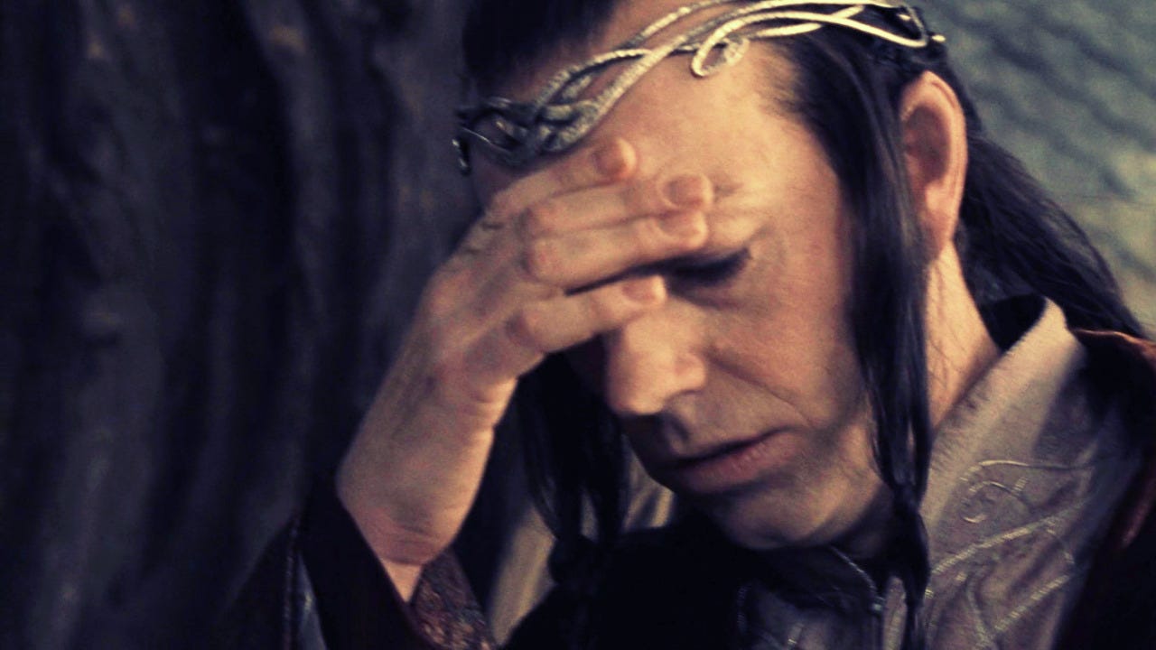 Elrond Facepalming