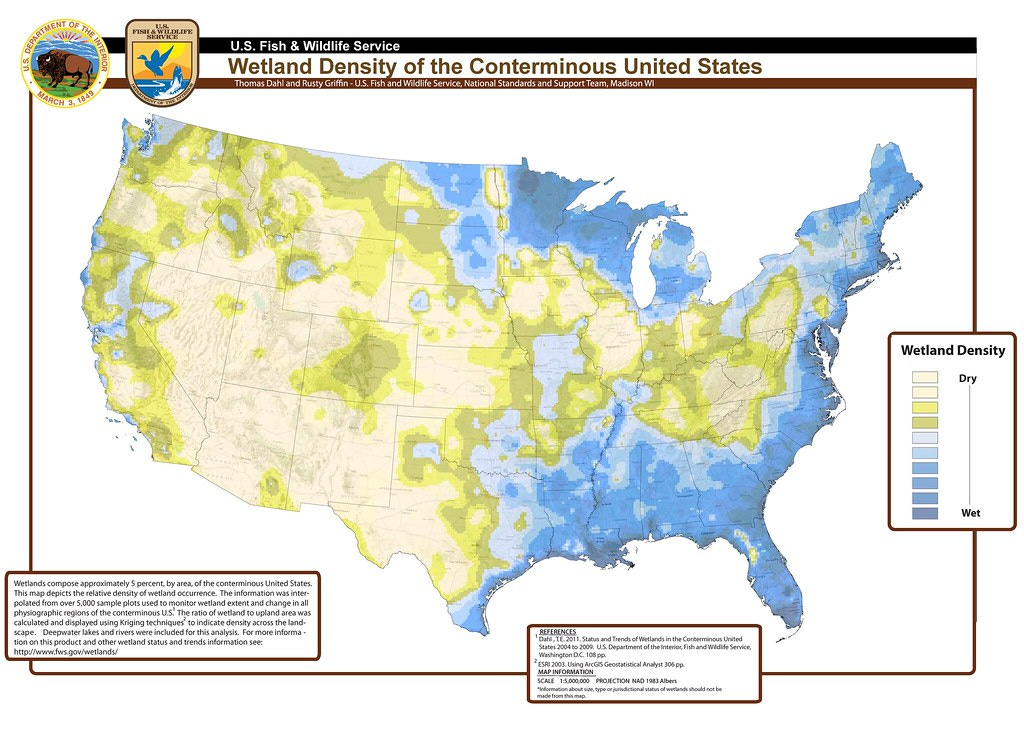 Wetland Density of the Conterminous United States | Wetlands… | Flickr