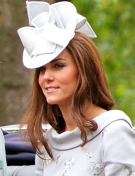 Image of Princess Kate, with title “Ah, Kate, what a hat!”