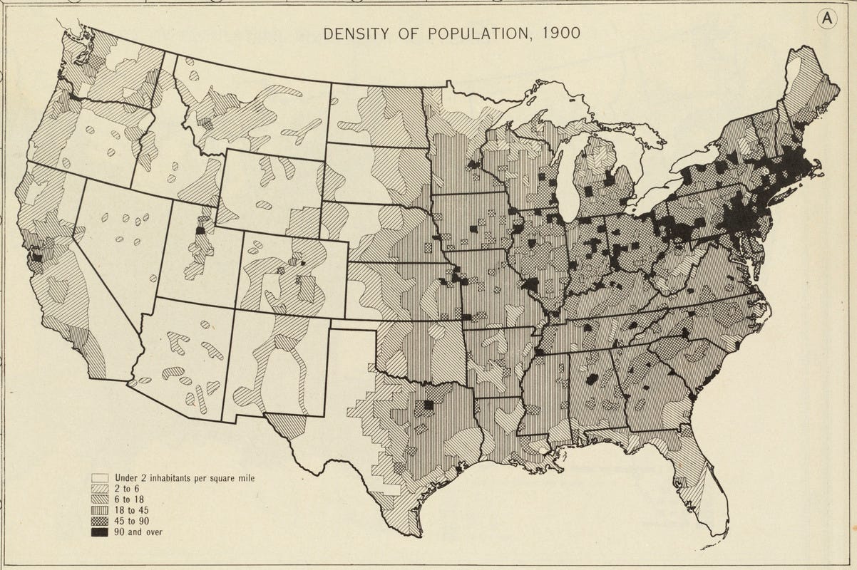 Density of population, 1900 - Norman B. Leventhal Map ...