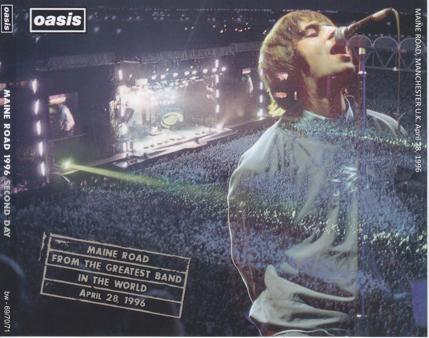 Oasis – Maine Road 1996 ( 4CD+2DVD With Slipcase +Tour Program ...