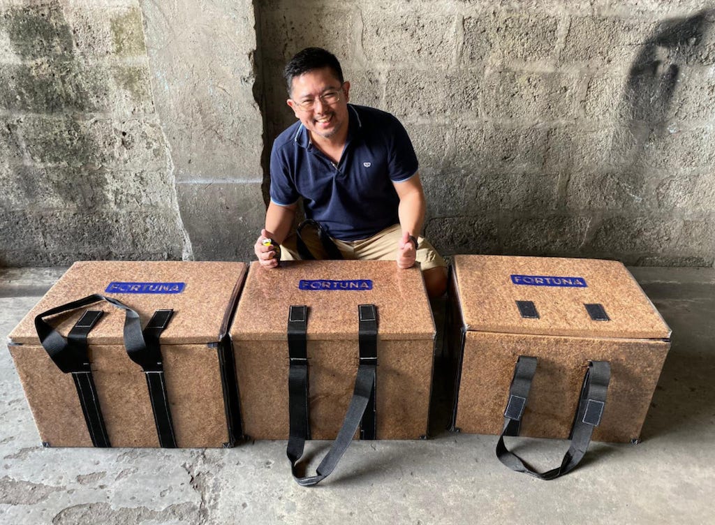 Manila Agritech Fortuna Cools Bags Funding For Plastic-Free Upcycled  Coconut Coolers