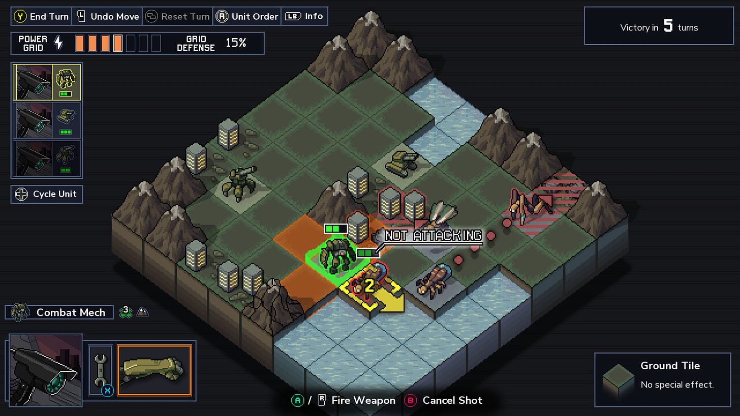 Undo action from Into The Breach