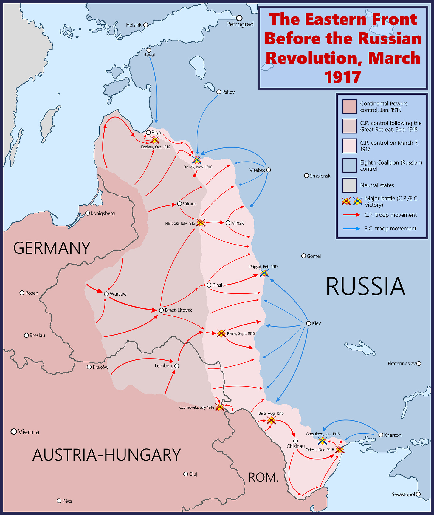 The Eastern Front [Weird WW1] : r/imaginarymaps