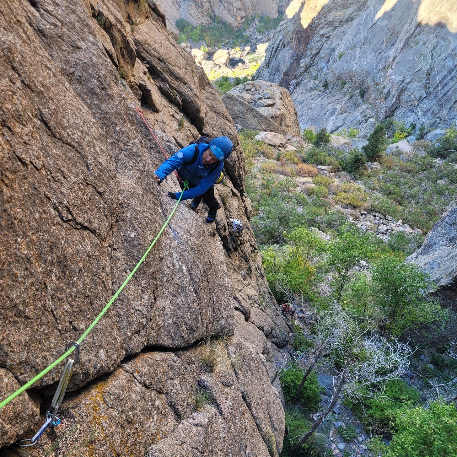 rock climbing in the black canyon