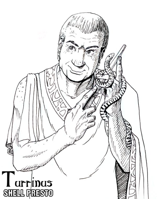 Vibius Mamilius Turrinus, a powerful magus.