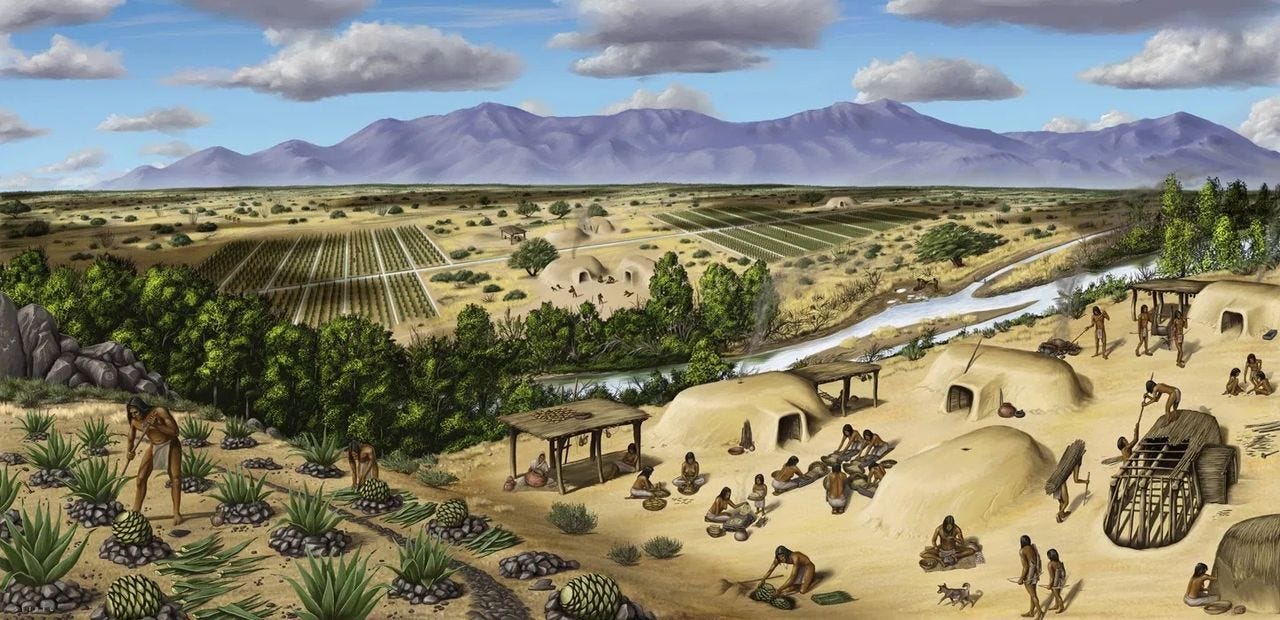 Snaketown, a prehistoric Hohokam village (click here to view more)