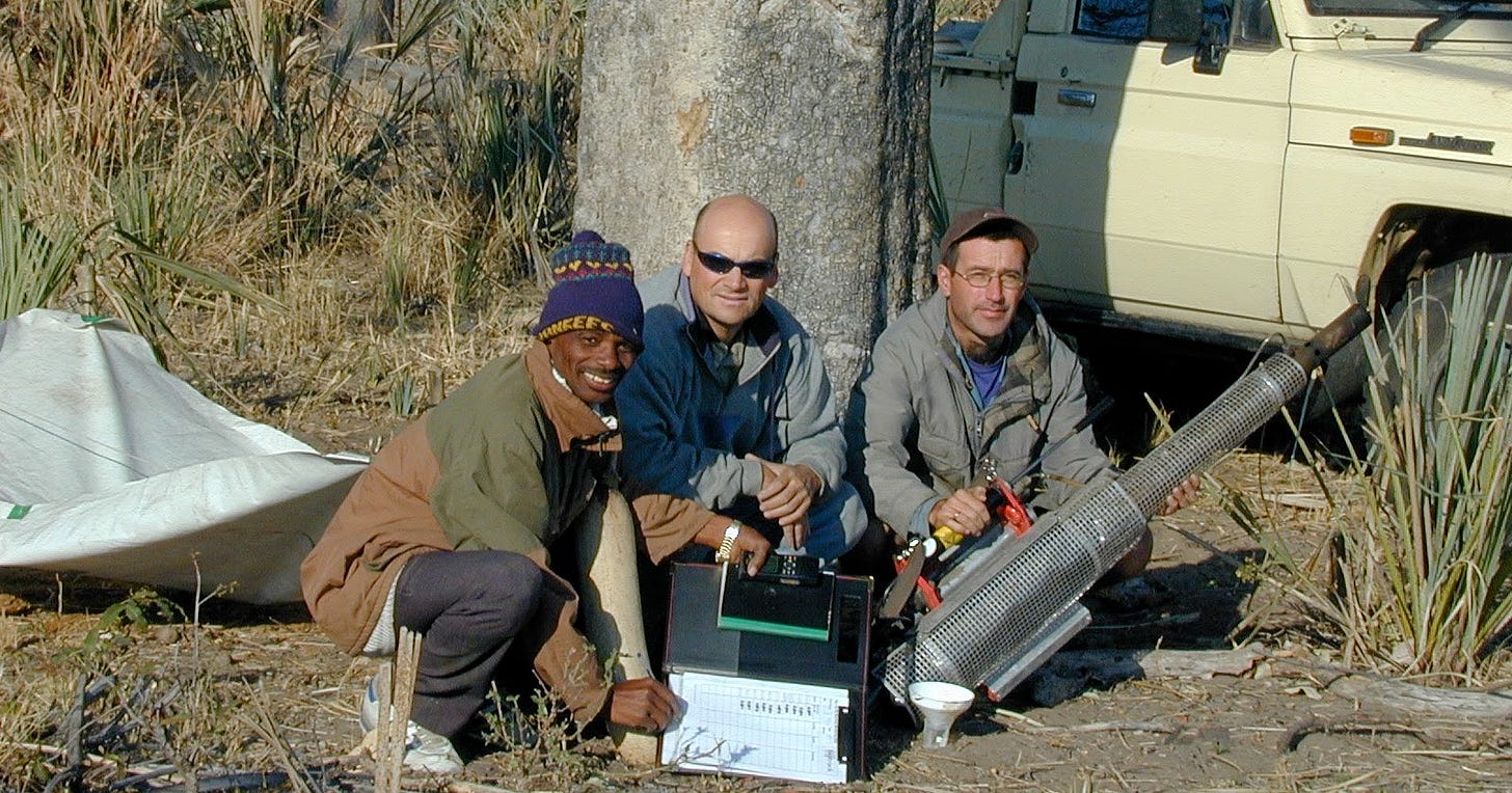 scientists in the Okavango Delta, Botswana scientists in the Okavango Delta, Botswana