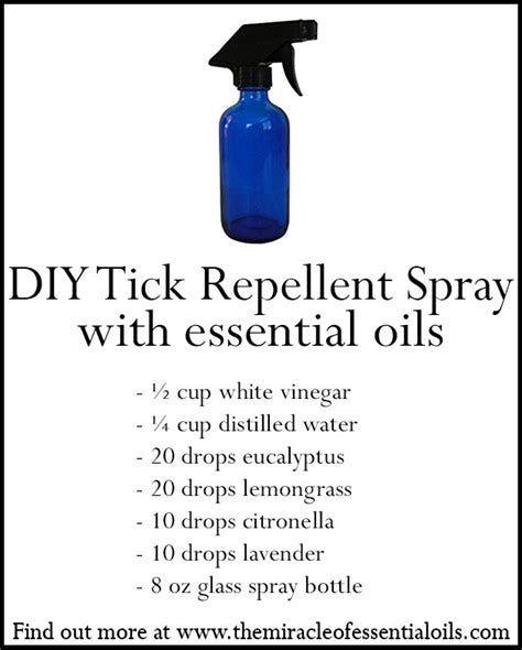 DIY Essential Oil Tick Repellent Spray Recipe - The Miracle of ...