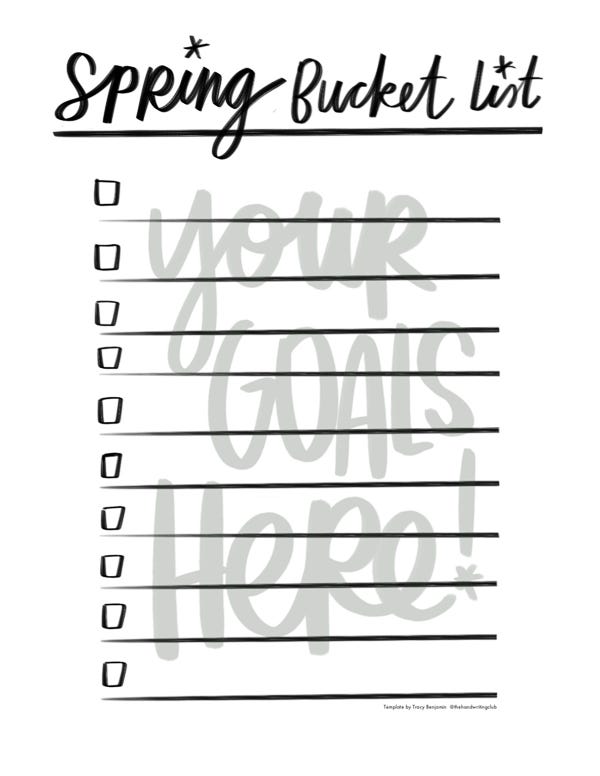 Spring Bucket List 2021- Shutterbean.com
