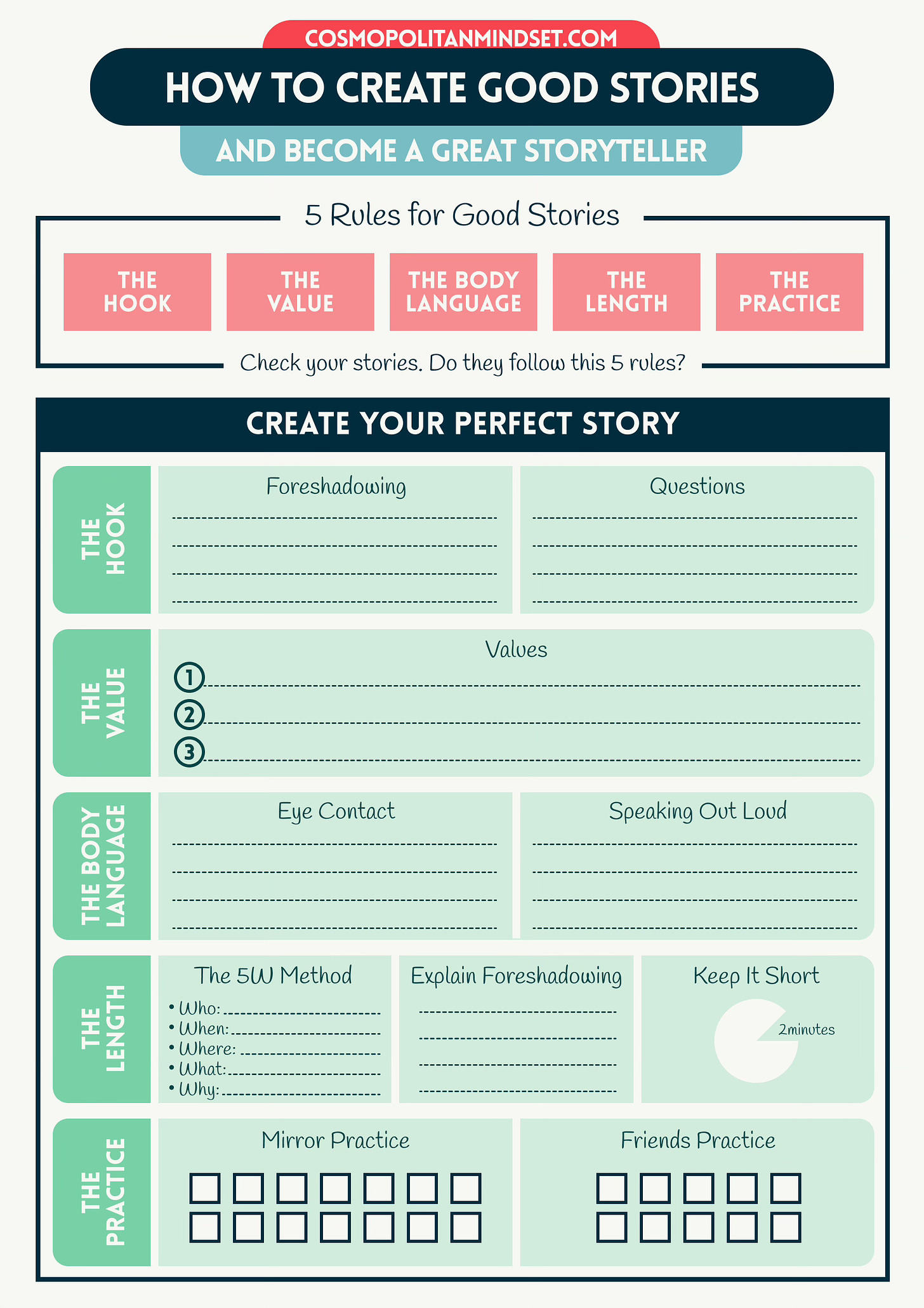 How to Create Good Stories and Become a Good Storyteller
