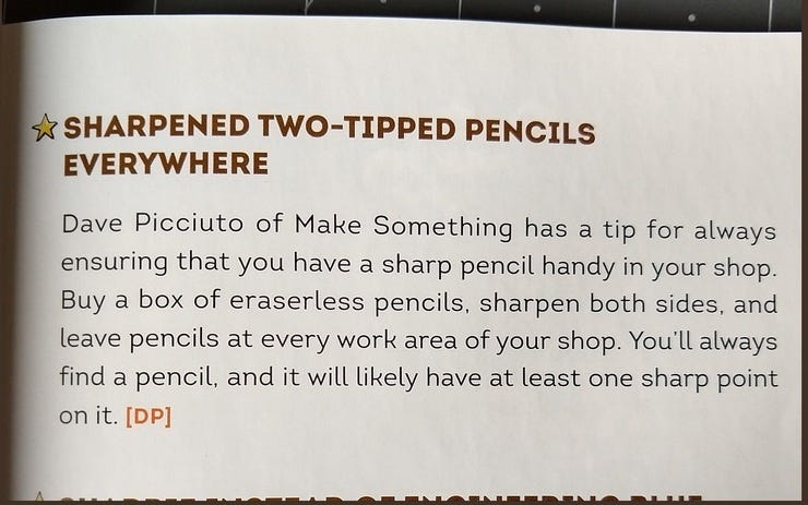 The ol' two-tipped pencil manuever.