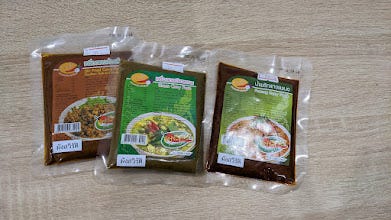 3 packets of Thai curry paste