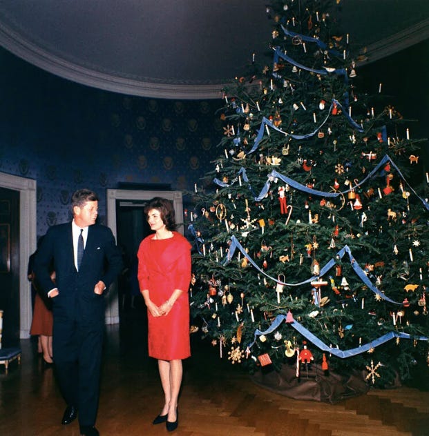 Jackie y John Kennedy en la casa blanca