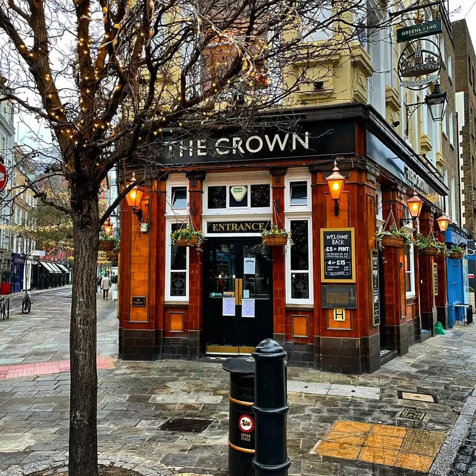 The Crown Pub in Covent Garden,