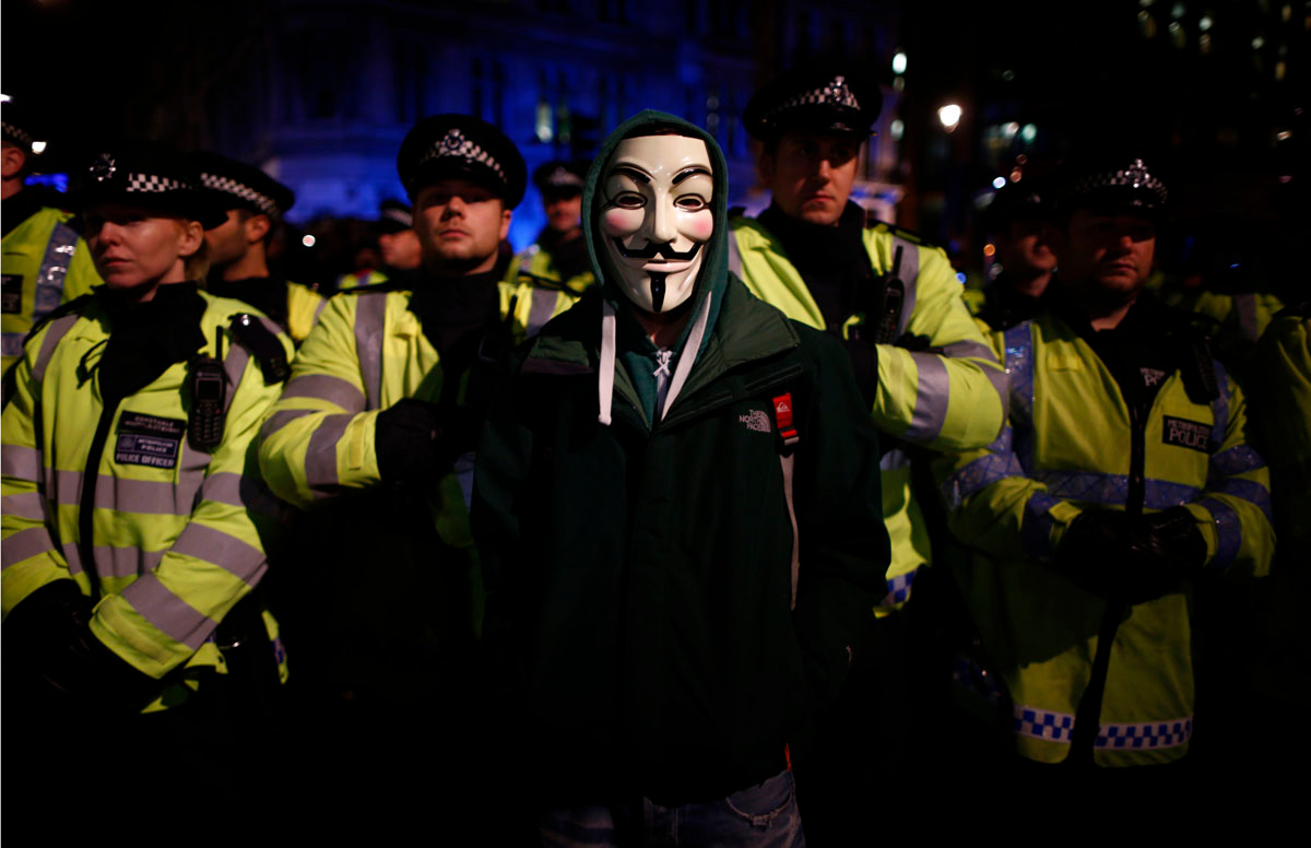 England's Guy Fawkes unlikely face of global protest