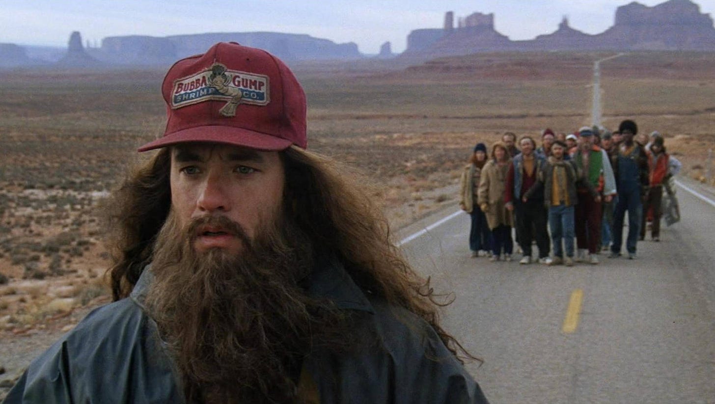 Download Forrest Gump Red Bubba Gump Hat Wallpaper | Wallpapers.com