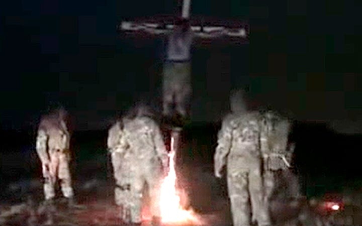 Képernyőkép a videó egy töredékéről a közösségi hálózaton
