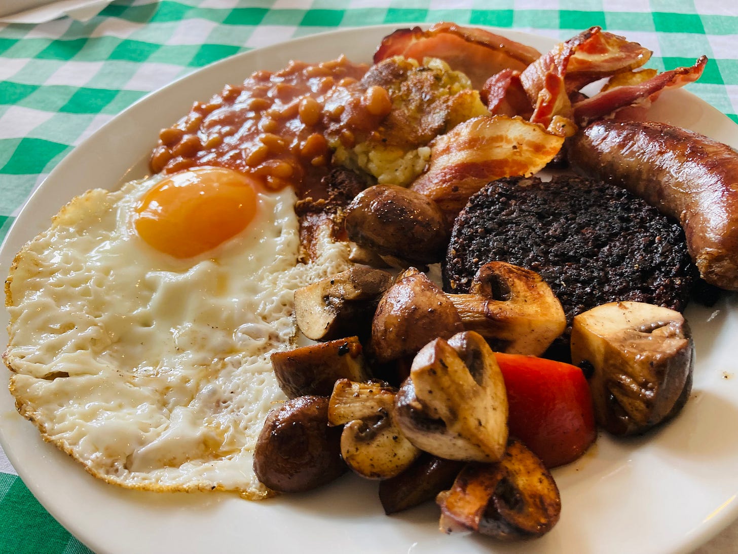 A full English breakfast at Alde Cafe