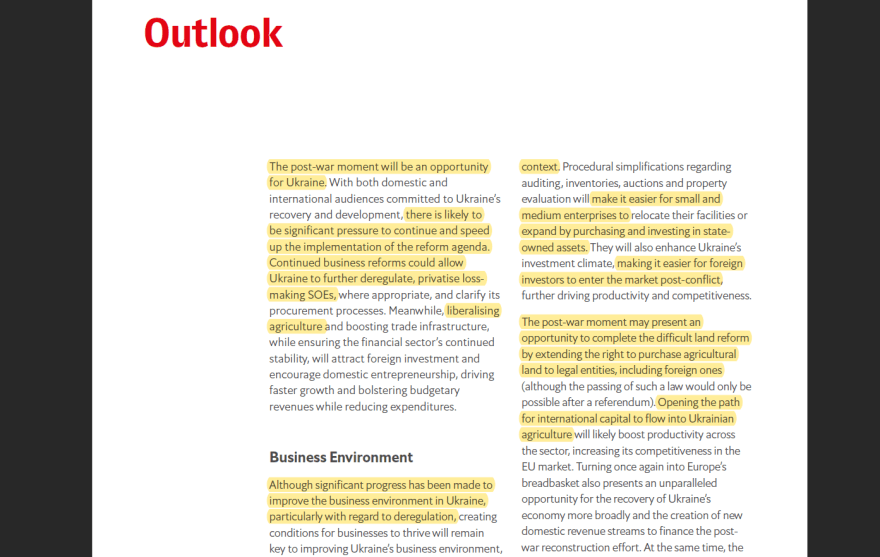 West prepares to plunder postwar Ukraine with neoliberal shock therapy