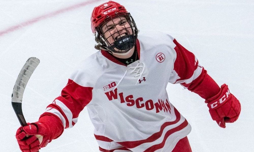 Cole Caufield wins the Hobey Baker Award