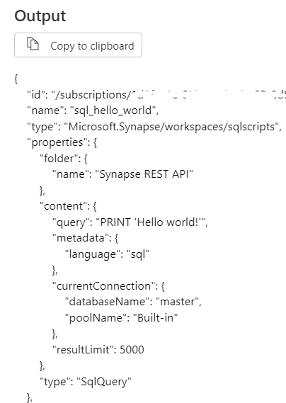 How to run SQL script resources in Synapse Pipelines