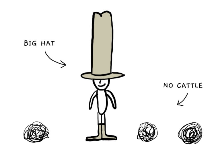 Big hat no cattle hotsell