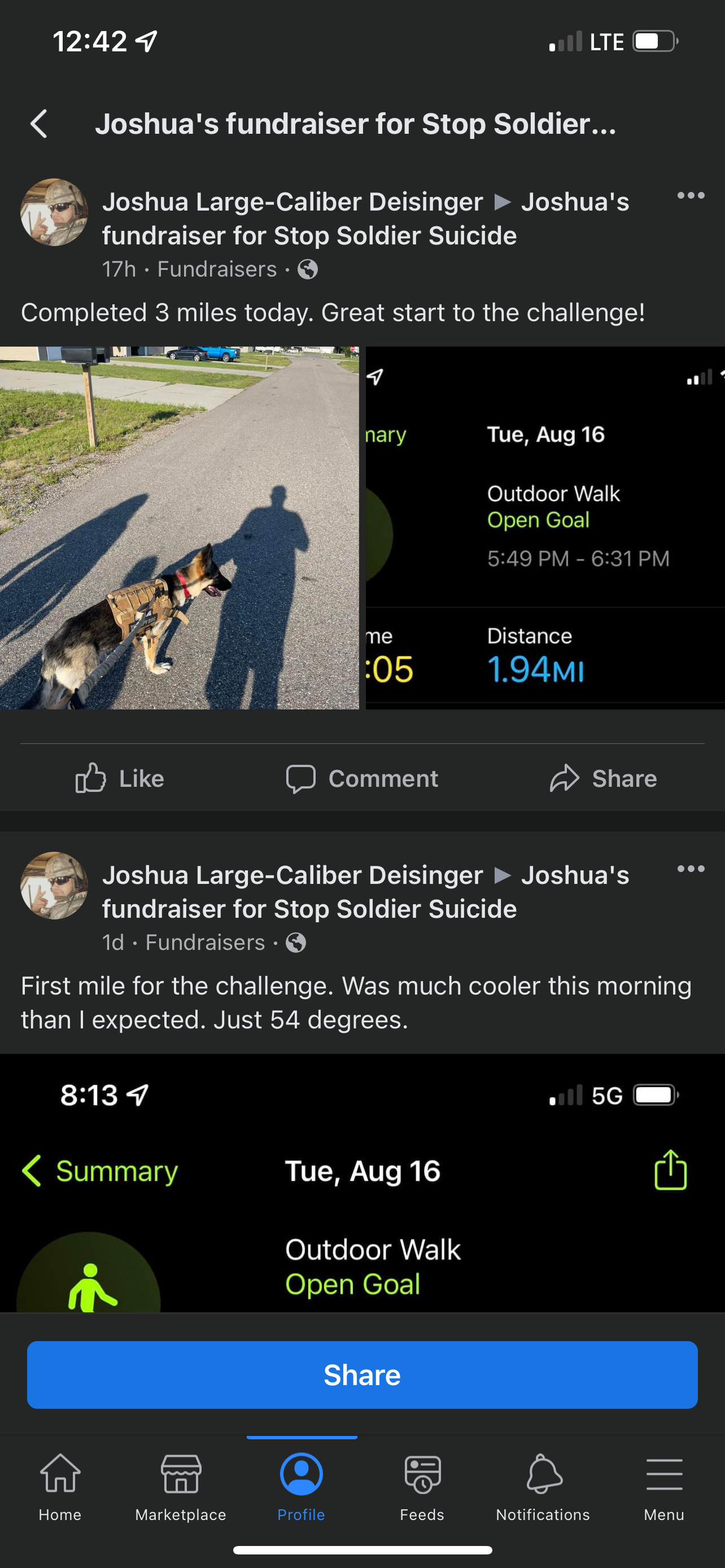 30 Mile Dog Walk Challenge by Joshua Deisinger