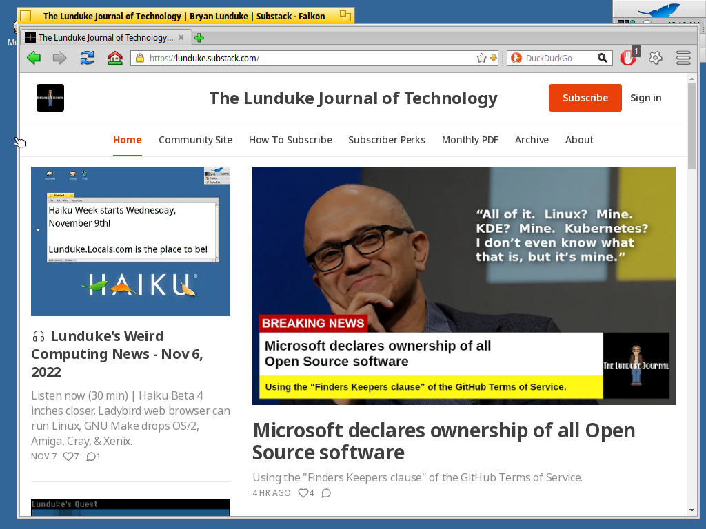 Haiku Week begins at The Lunduke Journal - by Bryan Lunduke