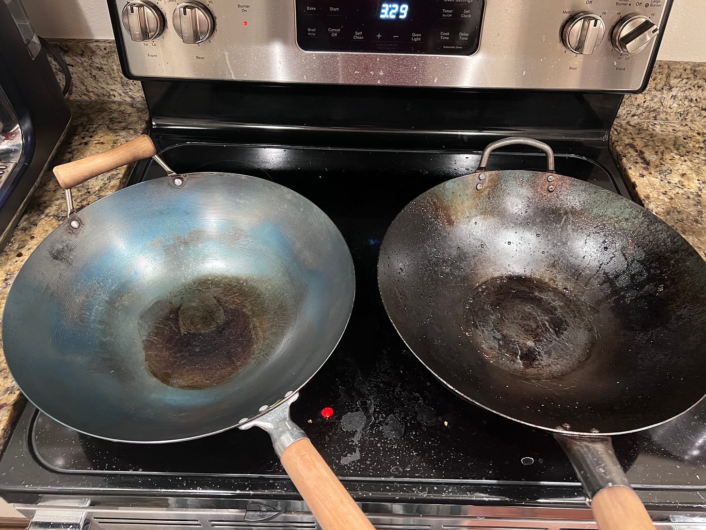 Seasoning carbon shop steel wok
