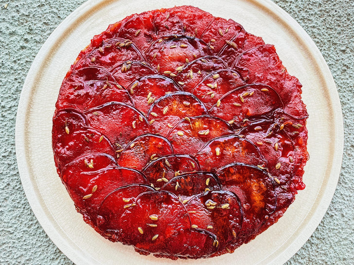 Upside Down Plum Fennel Cake by Carolina Gelen SCRAPS