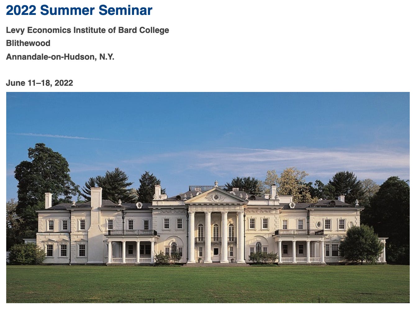 Levy Institute Summer Seminar by Stephanie Kelton