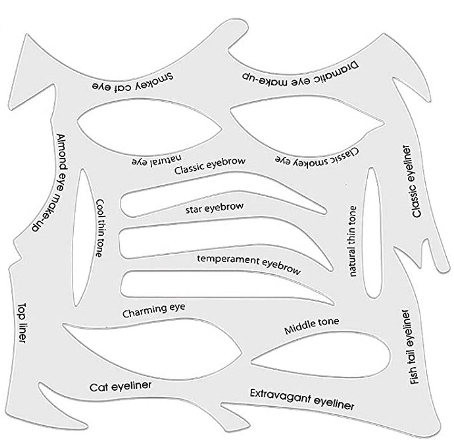 Printable Cat Eye Makeup Stencil Saubhaya Makeup