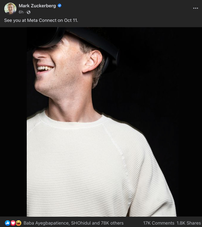 See the new Meta VR headset teased ahead of October 11