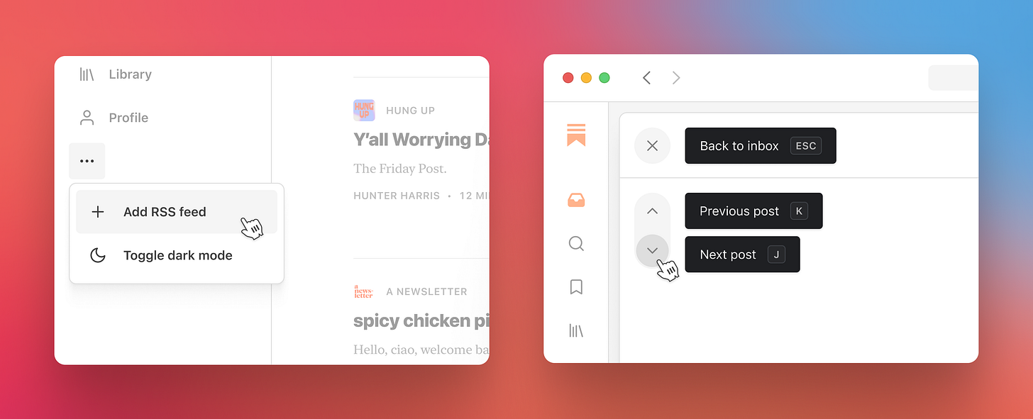 Announcing the all new substack reader for web