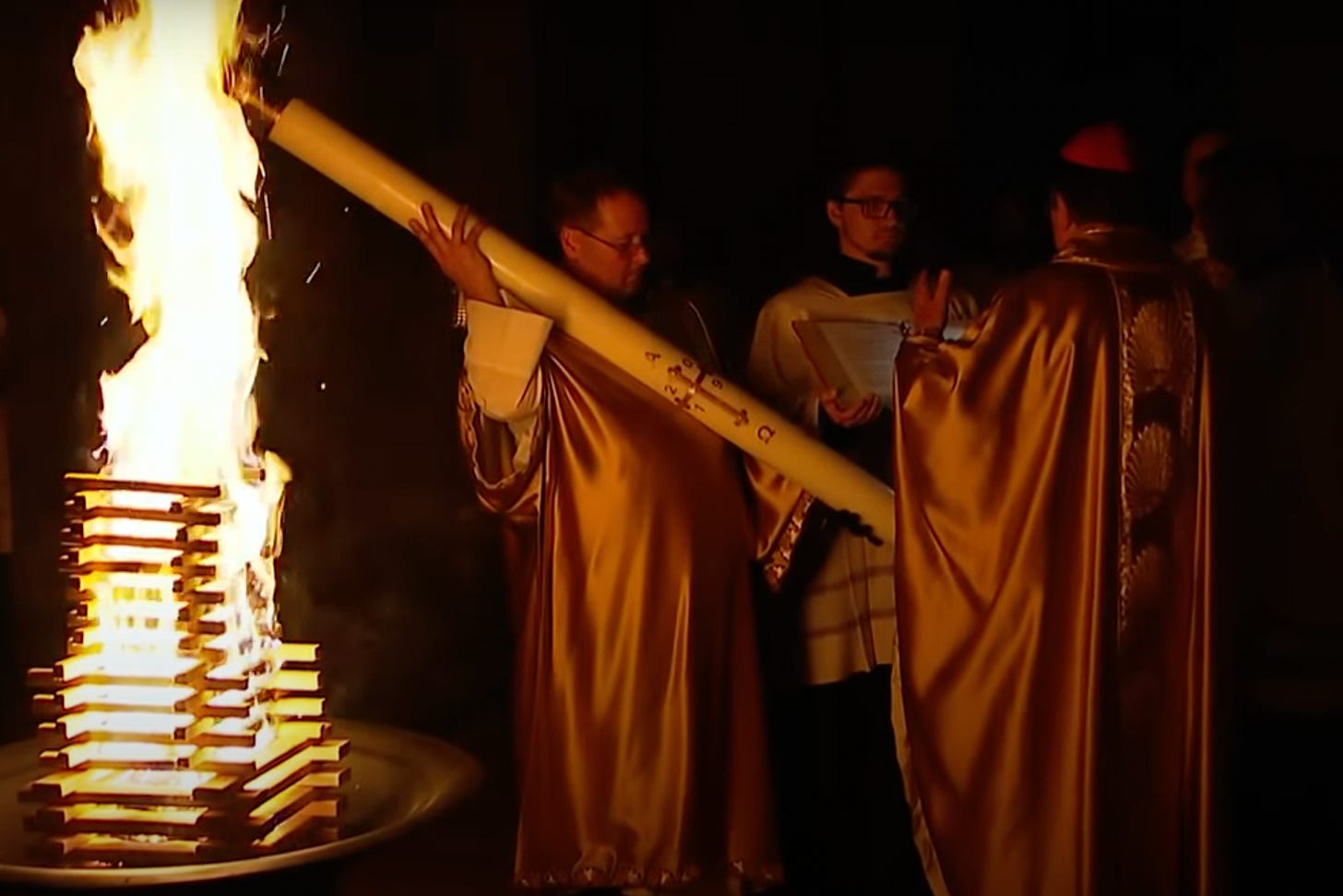 'Christ our Light' Candles and campfires at the Easter Vigil?