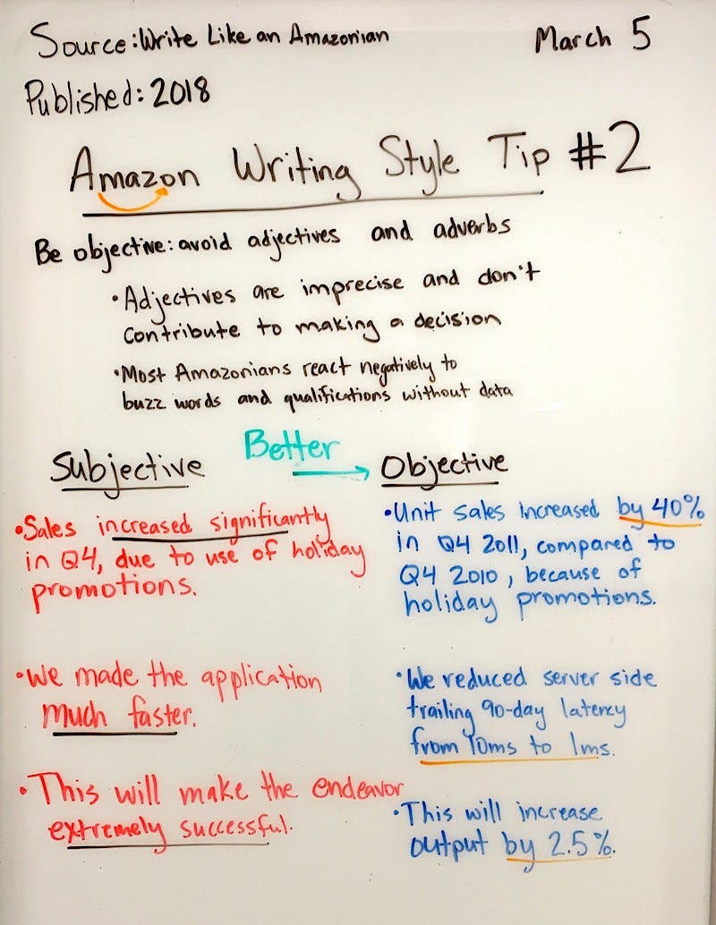 Amazon Writing Style Tip 2 by Danny Sheridan