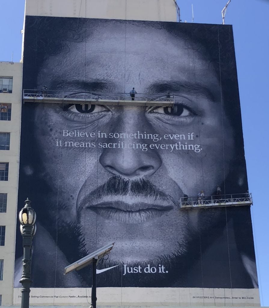 Colin kaepernick nike ad poster online