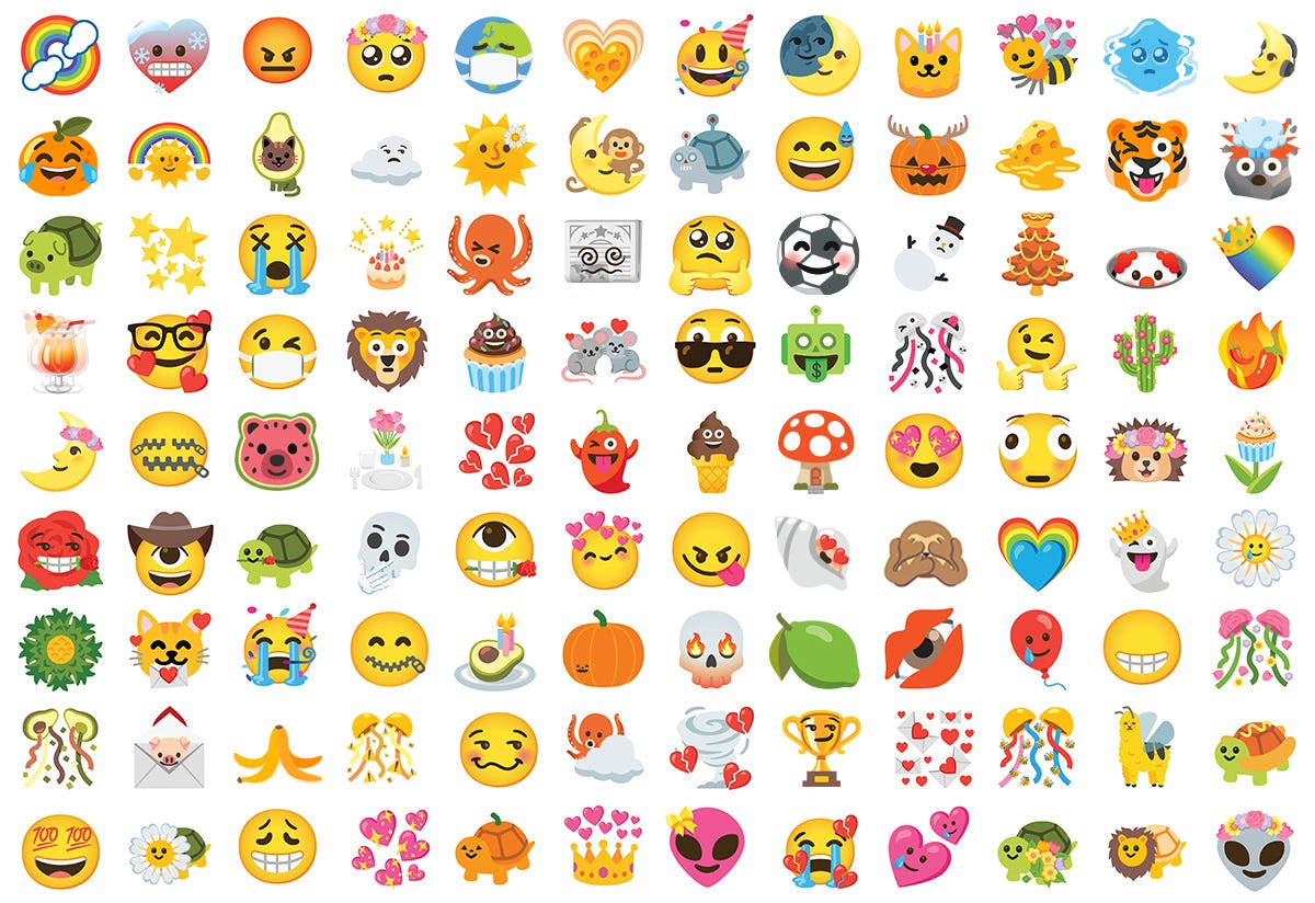 Introducing: Emoji Kitchen 😗👌💕 - by Jennifer Daniel