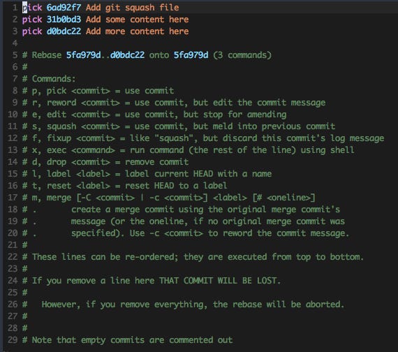 How to squash git commits by Srebalaji Thirumalai