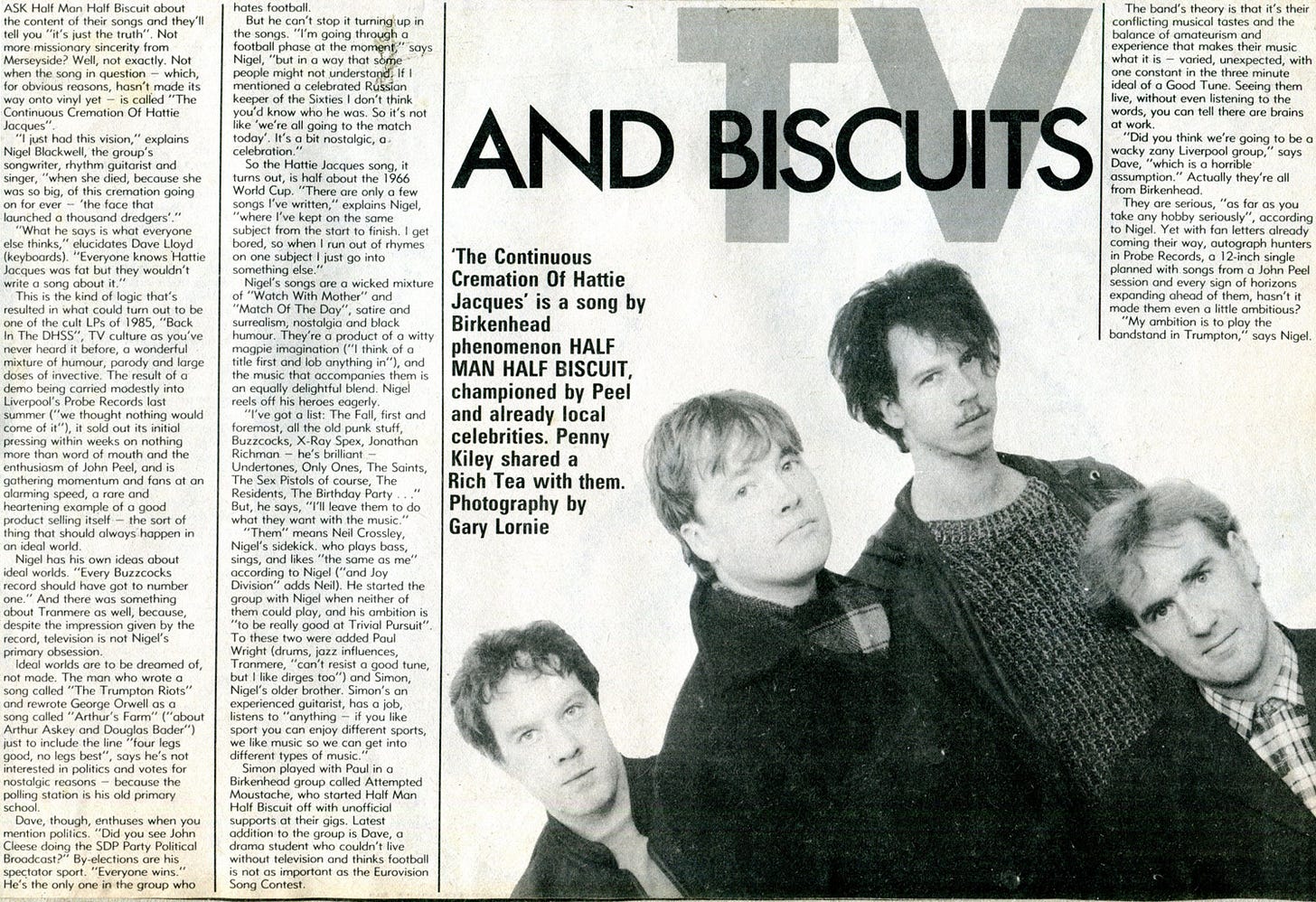 Half Man Half Biscuit 1985 interview
