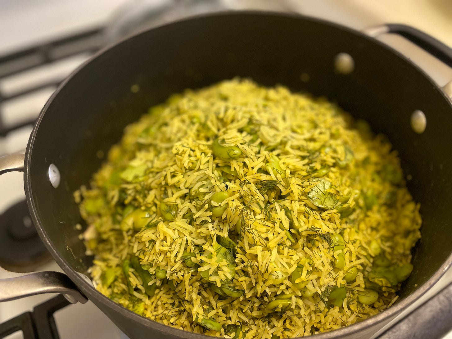 Baghali Polo Persian Dill and Fava Bean Rice