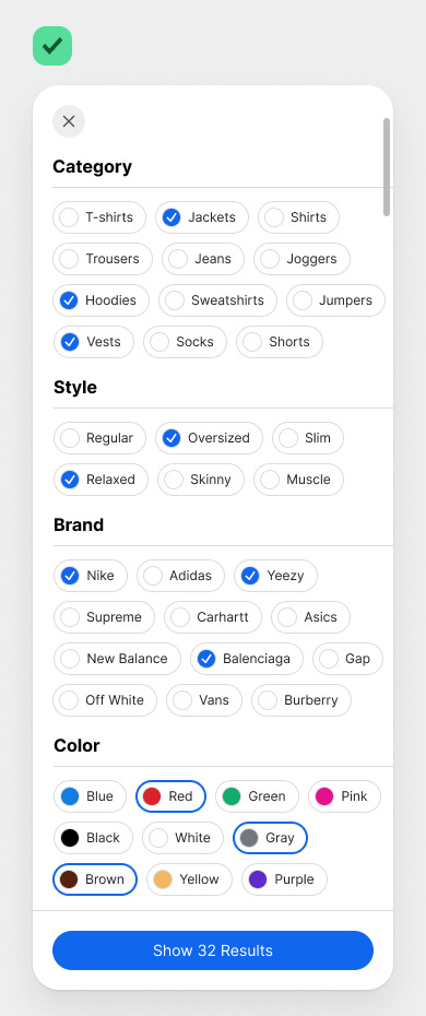 The Best Filter UI Design for Large-Scale Apps - by Anthony