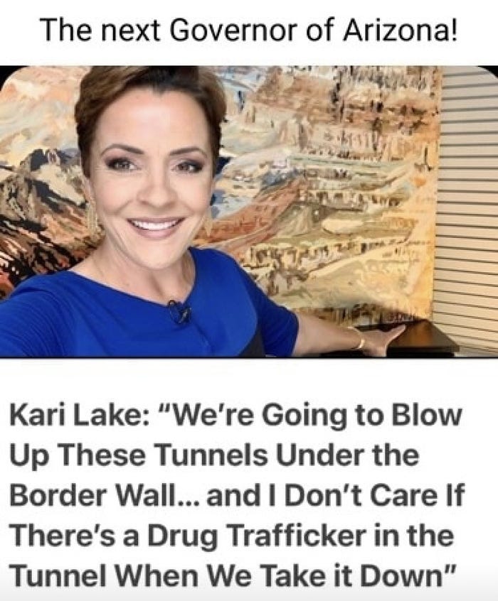 BOOM! Kari Lake, candidate for Arizona governor "we are going to blow