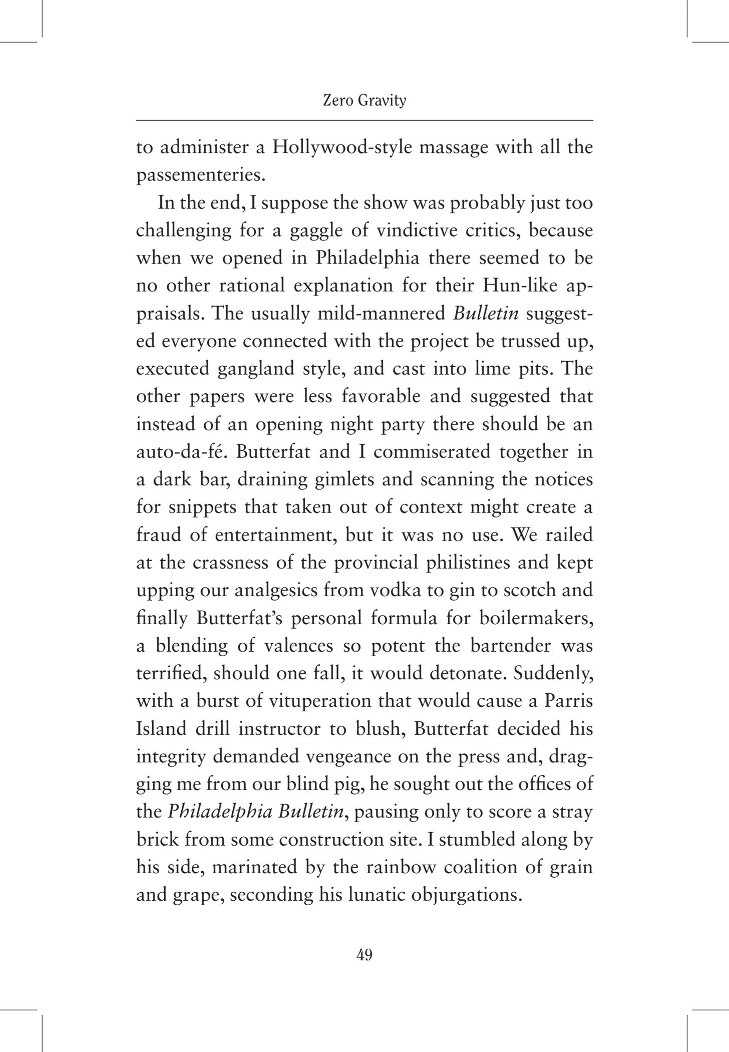 "Zero Gravity" by Woody Allen Woody’s Newsletter