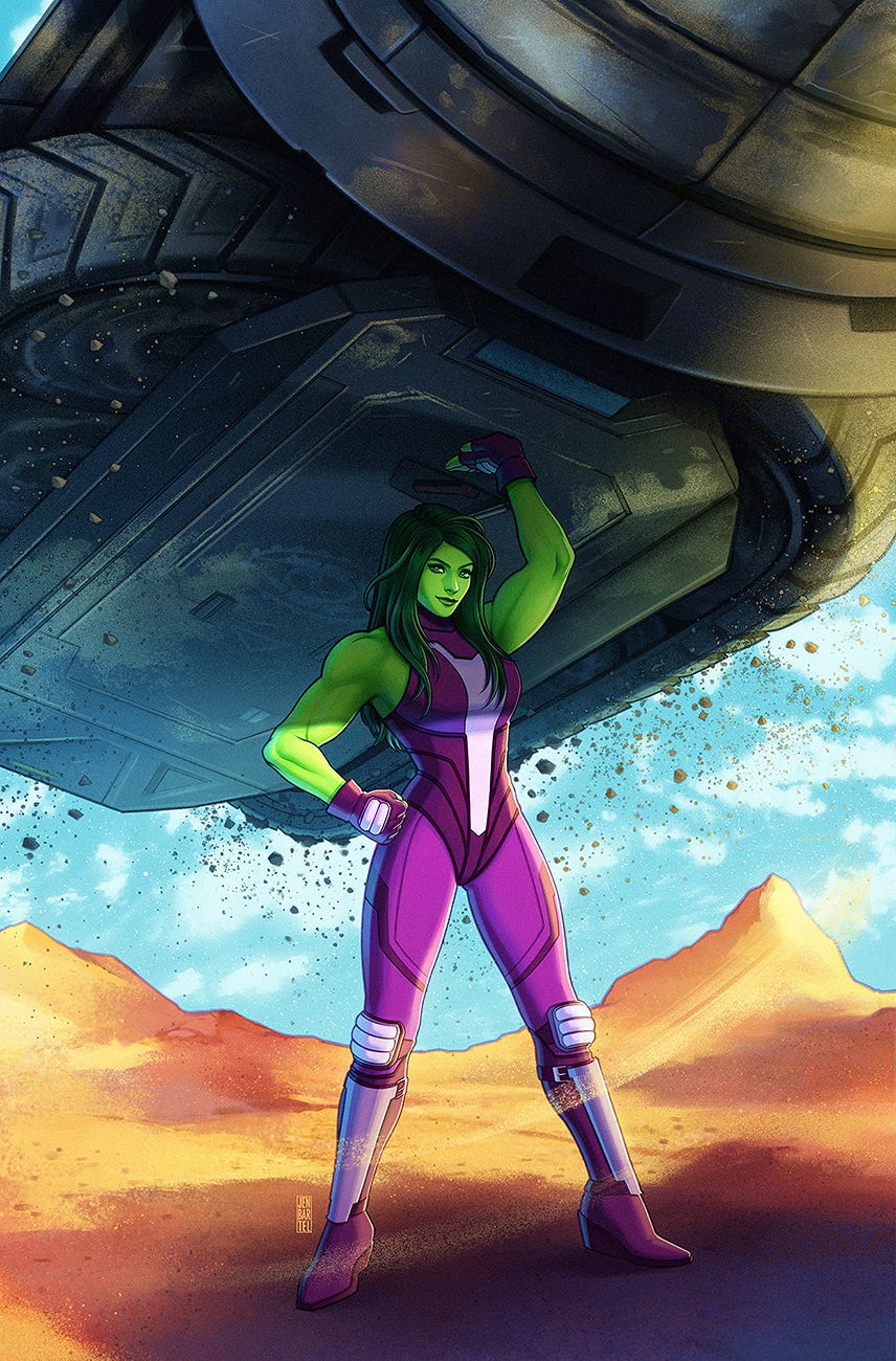 Fornite She-Hulk Variant Cover - by Jen Bartel