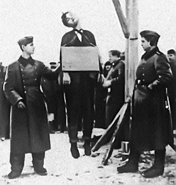 The death of Zoya Kosmodemyanskaya by Martin Cherrett