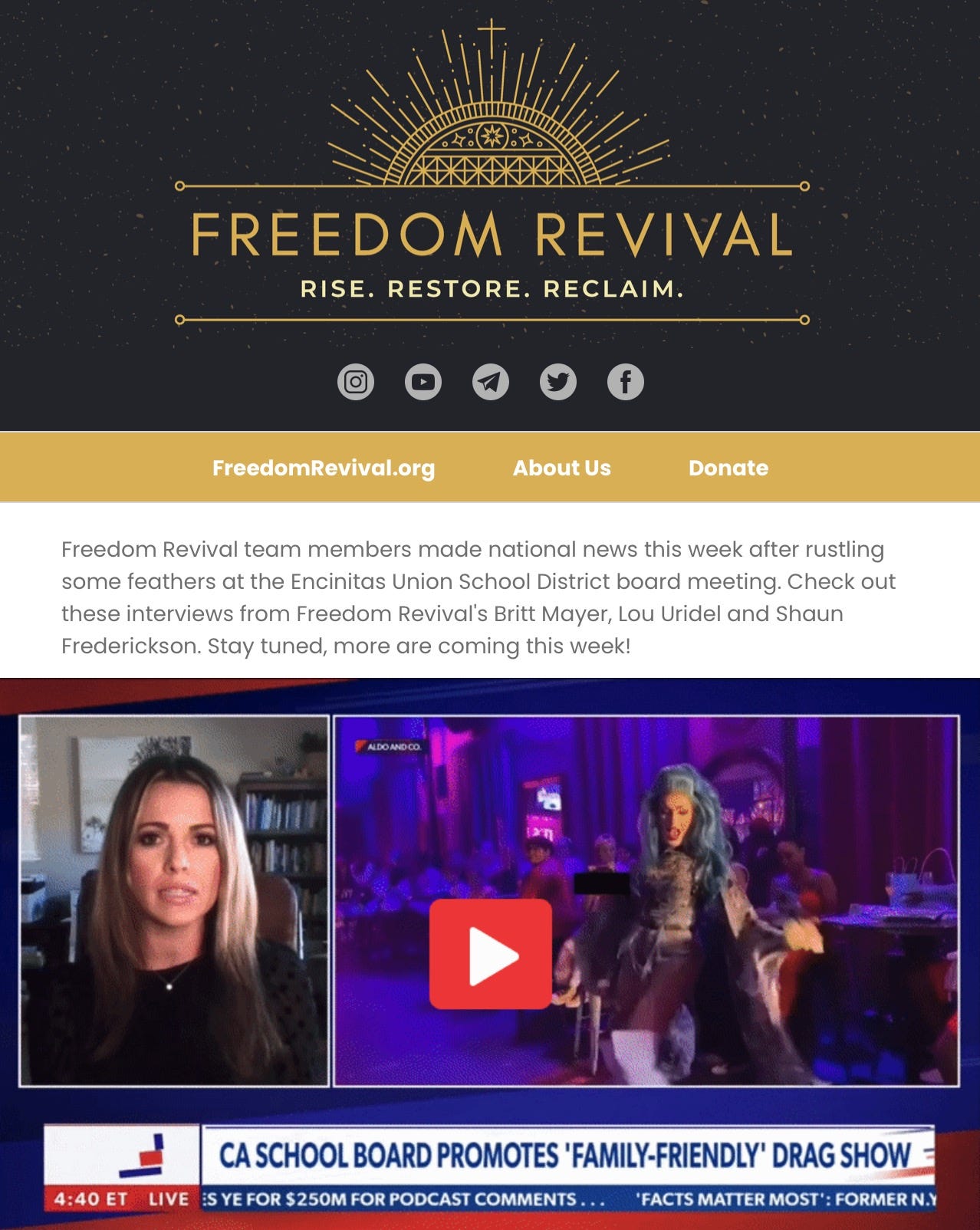 Freedom Revival is coming to San Diego!