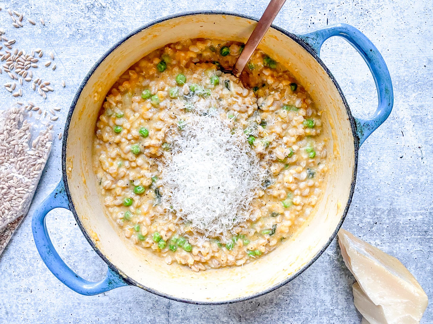 butternut squash farrotto by Caroline Chambers